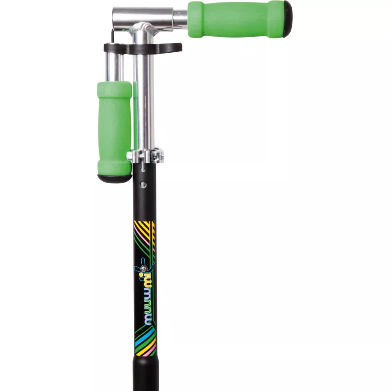 MUUWMI monopattino in alluminio Neon, 125 mm, con ruote luminose