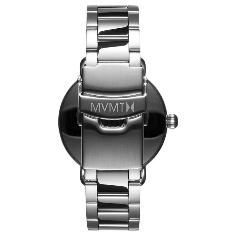 MVMT D-FR01-S Orologio 36mm al quarzo svizzero quadrante bianco cinturino in pelle nera