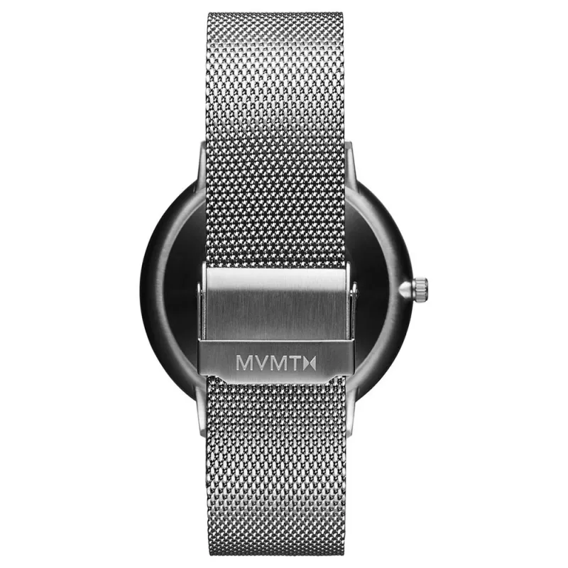 MVMT orologio da uomo automatico 28000089-D 42mm cassa in acciaio inossidabile cinturino in pelle nero