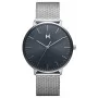 MVMT orologio da uomo automatico 28000089-D 42mm cassa in acciaio inossidabile cinturino in pelle nero