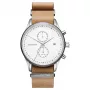 MVMT orologio da donna D-MV01-WT (42mm) – quadrante bianco, cinturino in pelle bianco