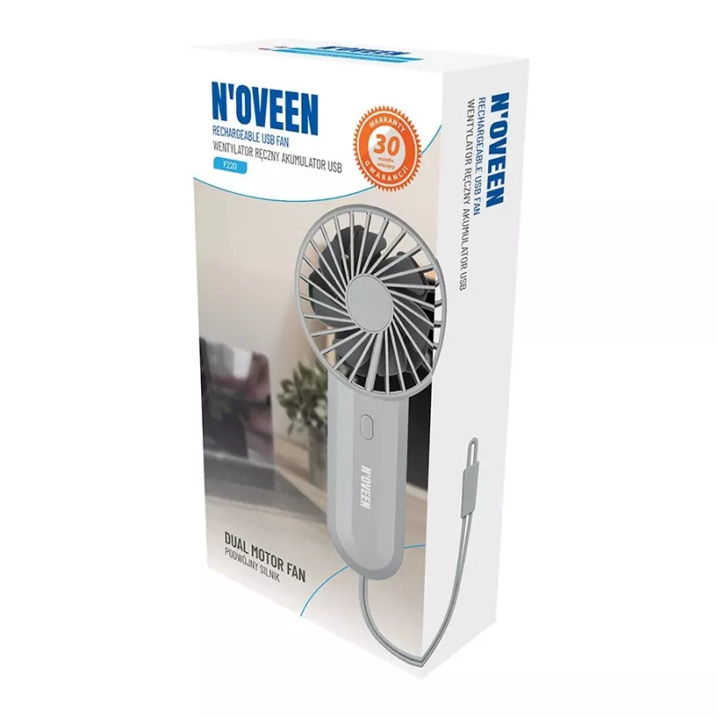 N'OVEEN NOVEEN F220 Ventilatore portatile ricaricabile USB