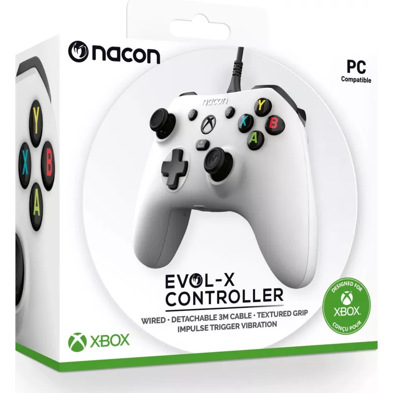 NACON EVOL-X Controller con filo per Xbox Series X|S, Xbox One, PC - bianco