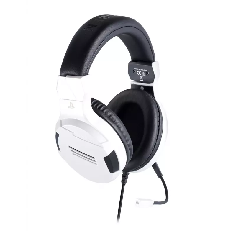 NACON PS4 Gaming Headset V3 bianco - cuffie over-ear con filo e microfono per PlayStation 4, PC, dispositivi mobili