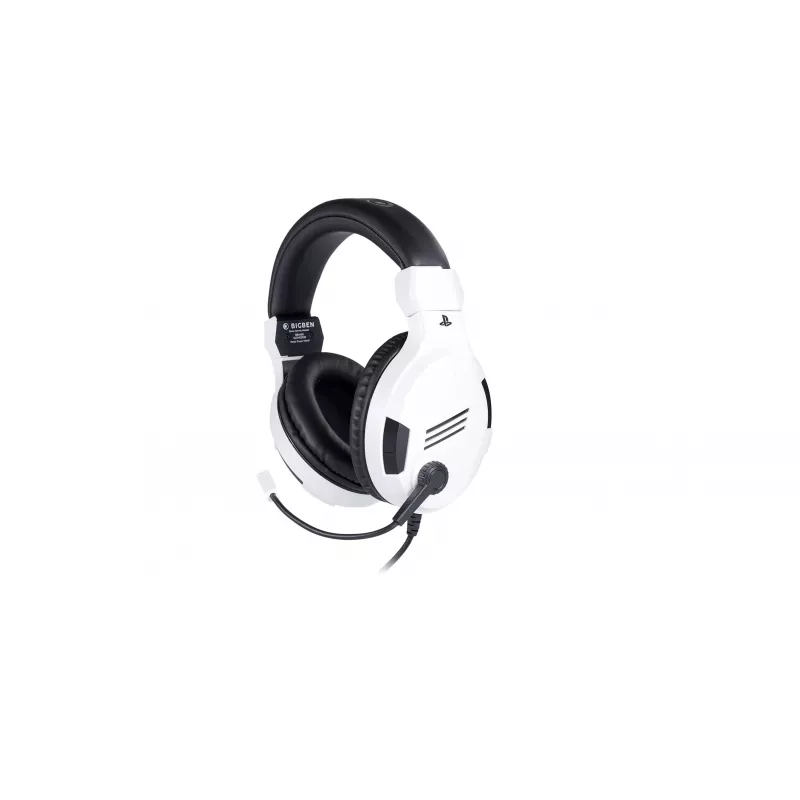 NACON PS4 Gaming Headset V3 bianco - cuffie over-ear con filo e microfono per PlayStation 4, PC, dispositivi mobili