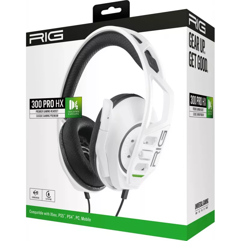 Cuffie gaming NACON RIG 300HX per Xbox, bianche