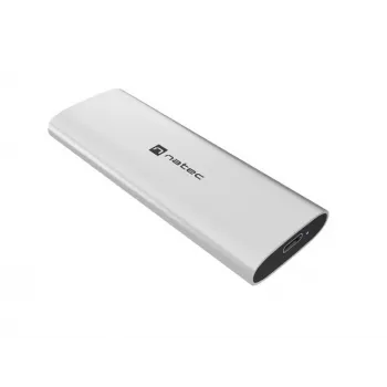 NATEC case esterno per SSD RHINO M.2 NVMe USB-C 3.2 Gen 2 Arctic Silver
