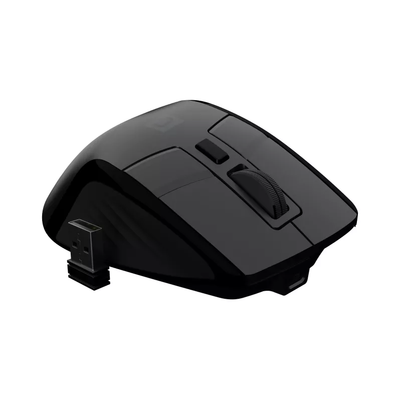 Natec Jaguar Pro mouse da gaming wireless, 2,4 GHz + Bluetooth, 4000 DPI, nero