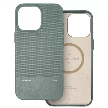 Custodia (RE)Classic Native Union per iPhone 16 Pro Max compatibile MagSafe - Slate Green