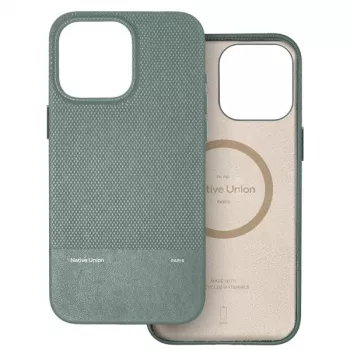 Custodia (RE)Classic Native Union per iPhone 16 Pro Max compatibile MagSafe - Slate Green