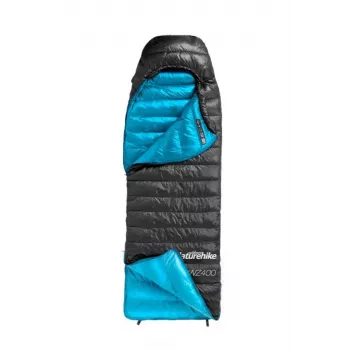 NATUREHIKE CW400 sacco a pelo in piumino d'anatra taglia M nero NH18C400-D
