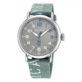 Nautica Orologio uomo NAPLSF019 analogico al quarzo acciaio inox 40mm quadrante blu