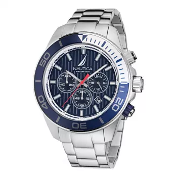 Nautica Orologio da uomo NAPNOF303 Quarzo analogico 48mm Silicone nero