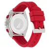 Nautica cronografo da uomo Pacific Beach con quadrante blu e cinturino in silicone NAPTCF205