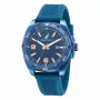 Nautica Uomo Porthole Chronograph Orologio al quarzo NAPTCF201 44mm Quadrante blu Cinturino in silicone