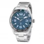 Nautica Orologio da uomo al quarzo analogico NAPFWS307 44 mm quadrante blu cinturino in silicone blu
