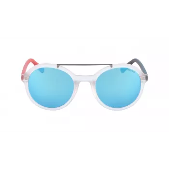 Nautica N3639SP-909 occhiali da sole uomo polarizzati - montatura rettangolare nera, lenti grigie