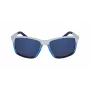 NAUTICA N3644SP-471 occhiali da sole uomo polarizzati rettangolari nero opaco/grigio 62mm