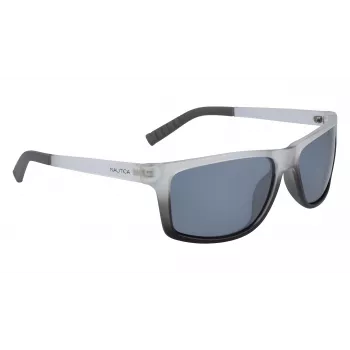 Nautica N3651SP-071 Occhiali da sole Uomo Pilot Polarizzati - Montatura Nera Lenti Grigie 62mm