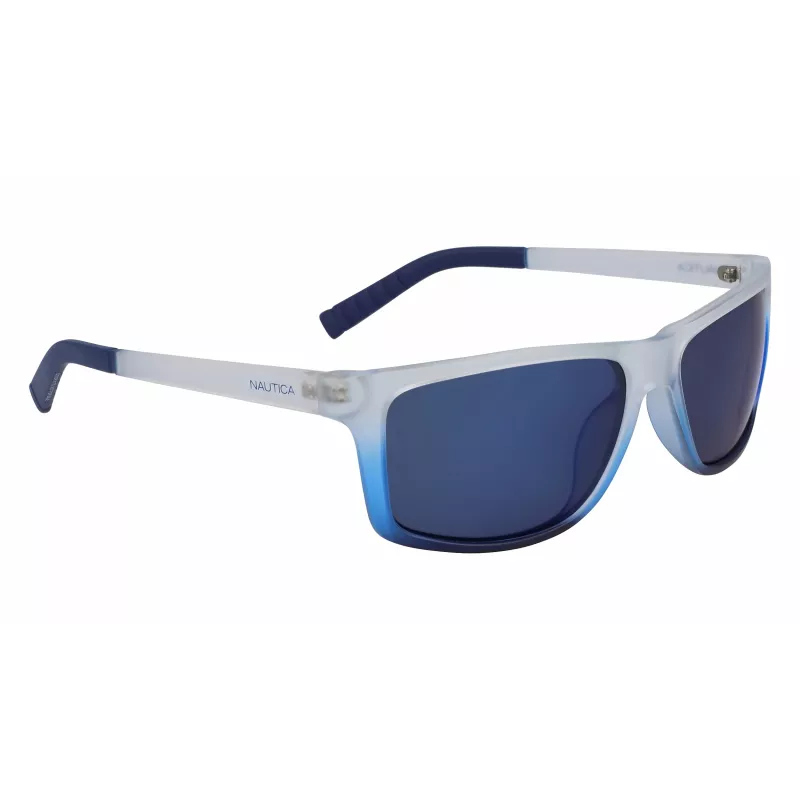 Nautica N3651SP-471 occhiali da sole uomo polarizzati rettangolari - nero