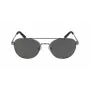 Nautica N4641SP-030 Occhiali da sole da uomo rettangolari, montatura nero opaco, lenti grigie, 53 mm