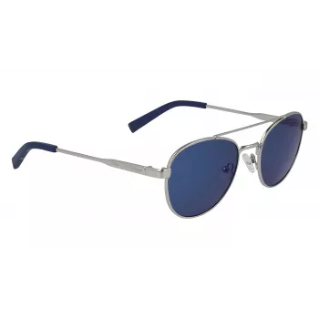 Nautica N4641SP-040 Occhiali da sole uomo rettangolari polarizzati - Montatura nera opaca, Lenti grigie