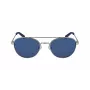 Nautica N4641SP-040 Occhiali da sole uomo rettangolari polarizzati - Montatura nera opaca, Lenti grigie