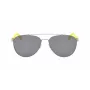 Occhiali da sole NAUTICA N5131S-046 uomo rettangolari montatura nera lenti grigie 60/17/140 mm