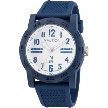 Nautica NAPATS301 Orologio da uomo analogico al quarzo 42,5mm quadrante blu cinturino in silicone