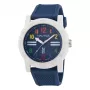 NAUTICA NAPATS304 orologio da uomo analogico al quarzo, 42,5mm cassa in acciaio inossidabile, cinturino in silicone blu, 100m resistenza all'acqua
