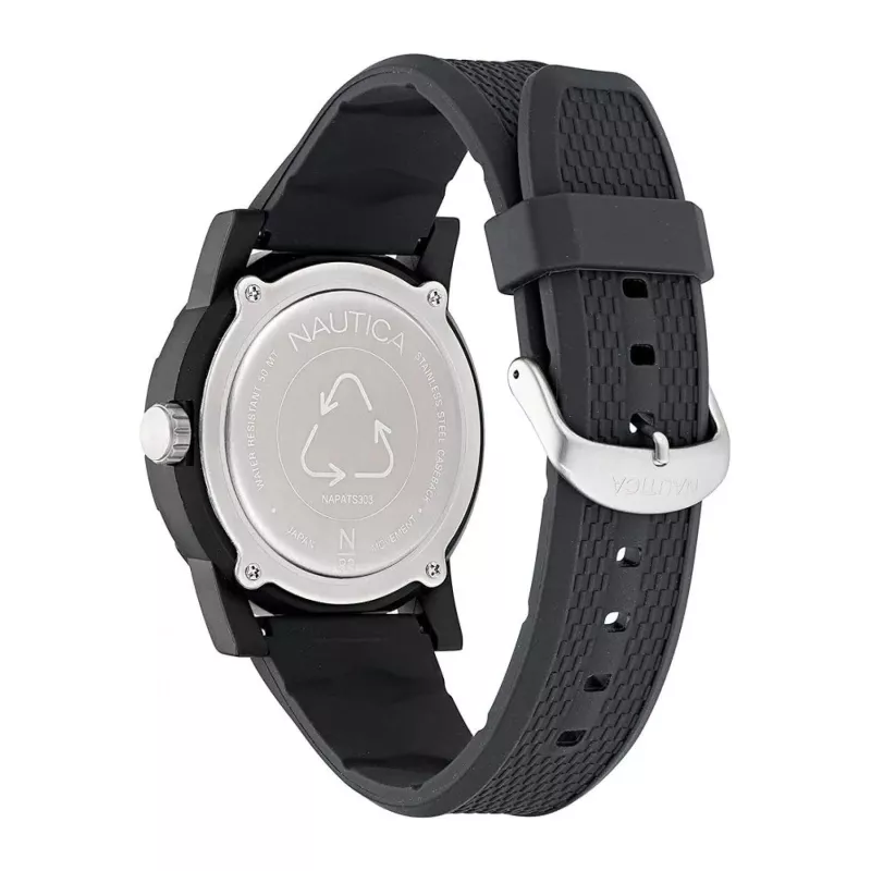 Nautica Pacific Beach orologio uomo al quarzo analogico NAPATS303 blu silicone 42,5mm