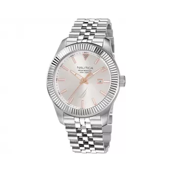 Nautica Pacific Beach Orologio uomo al quarzo NAPPBS250 Quadrante blu Cinturino in silicone blu 43mm