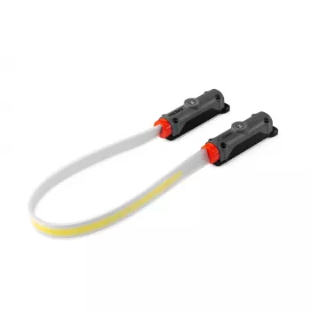 NEBO Bando 1K Strap Light 1000 lumen lampada frontale ricaricabile USB-C con base magnetica - grigio