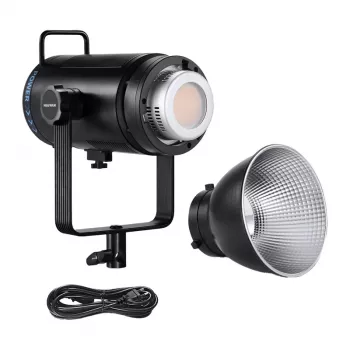 Neewer CB200C luce video LED RGB 200W, 2500K-10000K, CRI/TLCI ≥97, attacco Bowens, controllo App e DMX