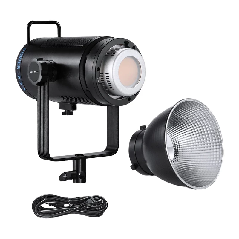 Neewer CB200C luce video LED RGB 200W, 2500K-10000K, CRI/TLCI ≥97, attacco Bowens, controllo App e DMX