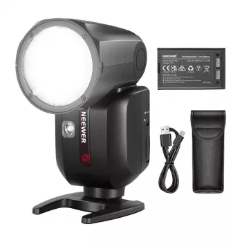 Neewer Z2-C flash speedlite TTL con testa rotonda per Canon