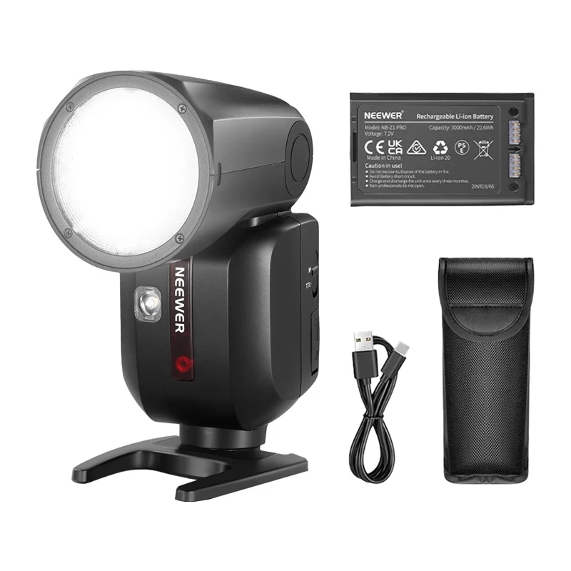 Neewer Z2PRO-N Flash Speedlite TTL con testa rotonda per Nikon
