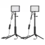 NEEWER ZC-10S Set Due Luci LED per Video con Filtri e Treppiedi