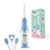 Neno Denti Blue - spazzolino elettrico sonico per bambini, blu, 3 modalità di pulizia, IPX7, USB-C, 2 testine
