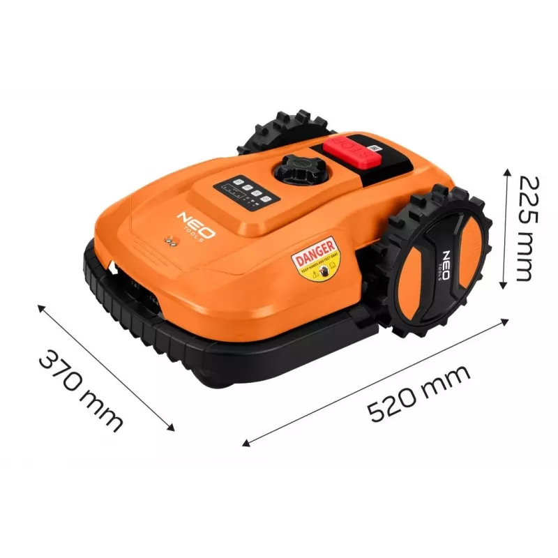 NEO Tools 04-621 rasaerba a batteria brushless 40V con cesto raccolta erba 40L e funzione mulching