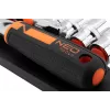 NEO Tools 10-030 Set di bussole e chiavi da 219 pezzi con attacchi da 1/4 inch, 3/8 inch, 1/2 inch, cricchetti, inserti e accessori in valigetta di plastica