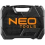 NEO Tools 10-042 set di chiavi a bussola 46 pezzi con inserti e accessori, attacco 1/4 pollice
