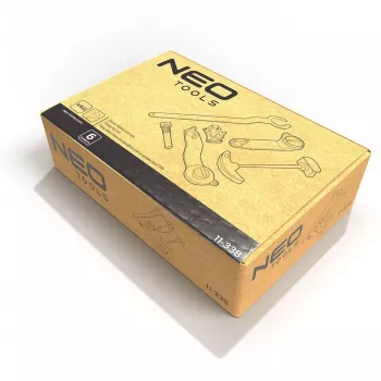 NEO TOOLS 11-338 Set di utensili meccanici da 219 pezzi con cricchetti, bussole, chiavi, inserti e chiavi esagonali in valigetta robusta