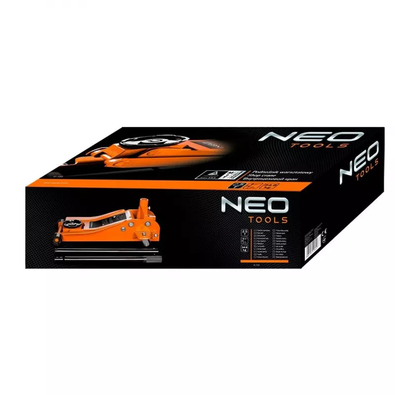 NEO TOOLS 11-731 Cric idraulico a basso profilo 2,5 tonnellate