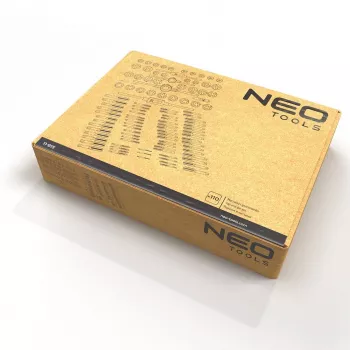 NEO TOOLS set da 110 pezzi di maschi e filiere metriche con utensili per filettatura HSS, chiavi regolabili e valigetta in metallo