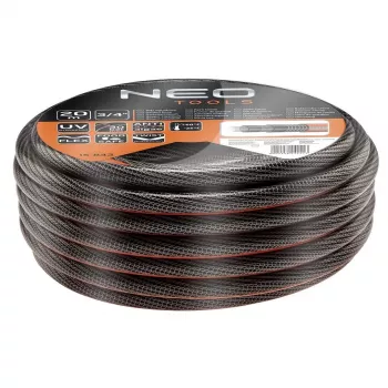 NEO Tools 15-843 Tubo da giardino 20 m 1/2 inch 3 strati rinforzato PVC Verde