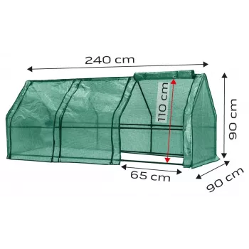 NEO Tools 15-912 serra per seminaio con lastre doppie in policarbonato, telaio in alluminio anodizzato, superficie coltivabile 0,6 m², 2 coperchi regolabili, protezione UV, argento