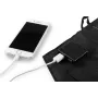 NEO TOOLS caricatore solare pieghevole 15W con uscite USB-A e USB-C, pannello monocristallino, resistente all'acqua IPX4, nero