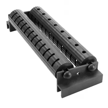NEO Tools 50-254 Spatola dentata per piastrelle e frattazzo per fughe con impugnatura ergonomica, 280 x 130 mm base in gomma, nero/arancione