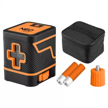 NEO TOOLS 75-146 Livella laser a linee incrociate 15 m raggio verde con valigetta